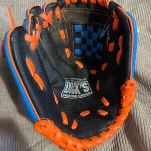 Black and Orange Baseball Glove